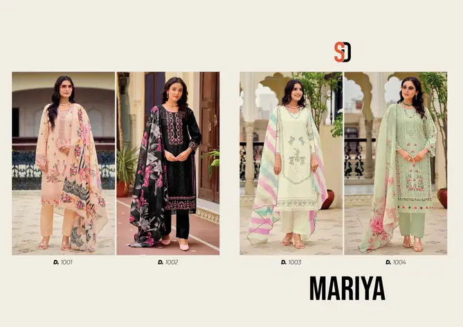 Mariya By Shraddha Designer Cotton Embroidered Dress Material Exporters In India